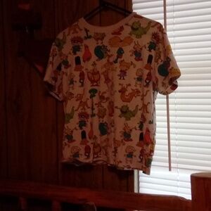 Nickelodeon large character t-shirt white base